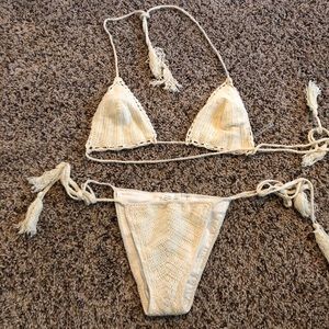 Crochet Bikini - Medium Top- small bottom -